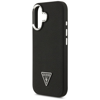 Guess Grained Triangle Logo MagSafe case for iPhone 17 - black_5