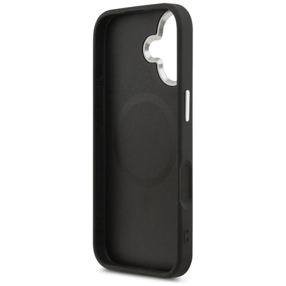 Guess Grained Triangle Logo MagSafe case for iPhone 17 - black_6