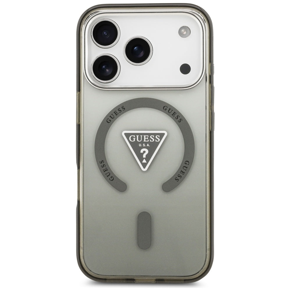 Guess IML Gradient Triangle Logo MagSafe Case for iPhone 17 Pro Max - Green_2