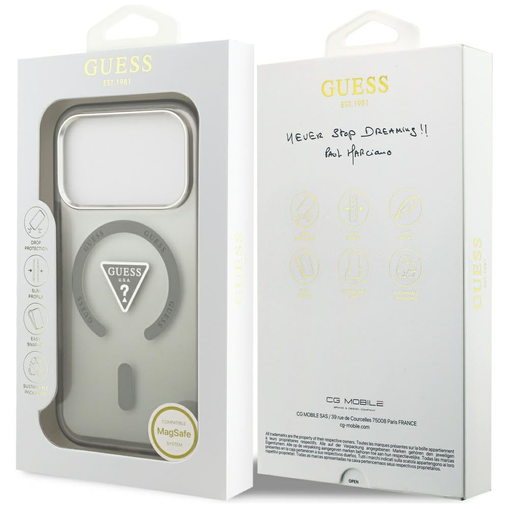 Guess IML Gradient Triangle Logo MagSafe Case for iPhone 17 Pro Max - Green_7