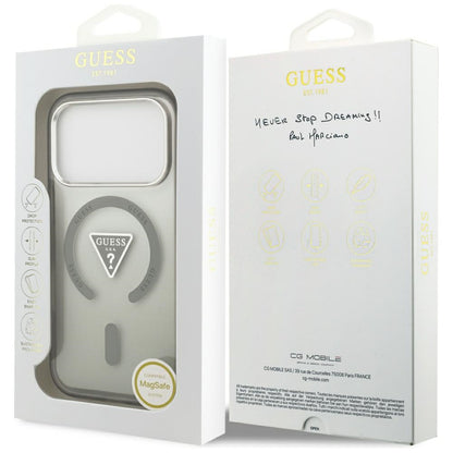 Guess IML Gradient Triangle Logo MagSafe Case for iPhone 17 Pro Max - Green_7