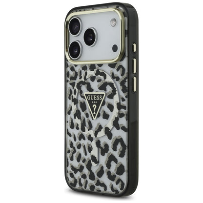 Guess Leopard Glitter MagSafe Case for iPhone 17 Pro - Black_1