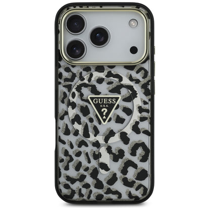 Guess Leopard Glitter MagSafe Case for iPhone 17 Pro - Black_2