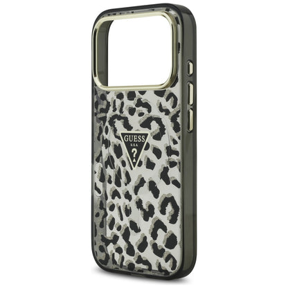 Guess Leopard Glitter MagSafe Case for iPhone 17 Pro - Black_5