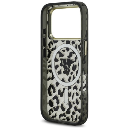 Guess Leopard Glitter MagSafe Case for iPhone 17 Pro - Black_6