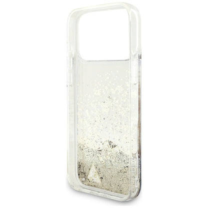 Guess Liq. Glitter 4 Charms Case for iPhone 17 Pro Max - Gold_6