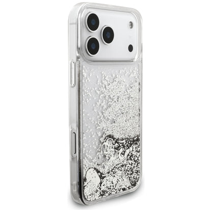 Guess Liq case. Glitter Charms for iPhone 17 Pro Max - silver_3