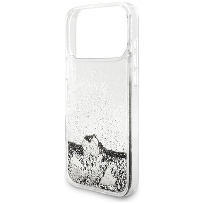 Guess Liq case. Glitter Charms for iPhone 17 Pro Max - silver_5