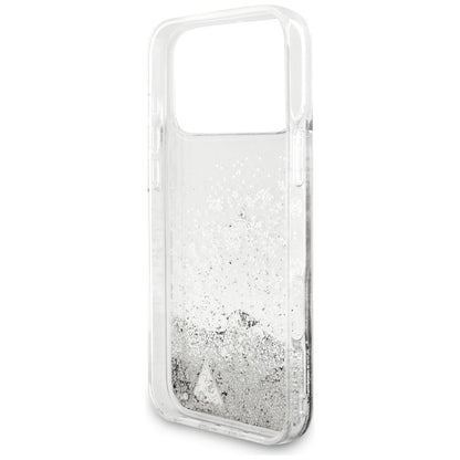 Guess Liq case. Glitter Charms for iPhone 17 Pro Max - silver_6