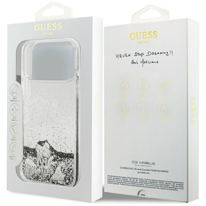 Guess Liq case. Glitter Charms for iPhone 17 Pro Max - silver_7