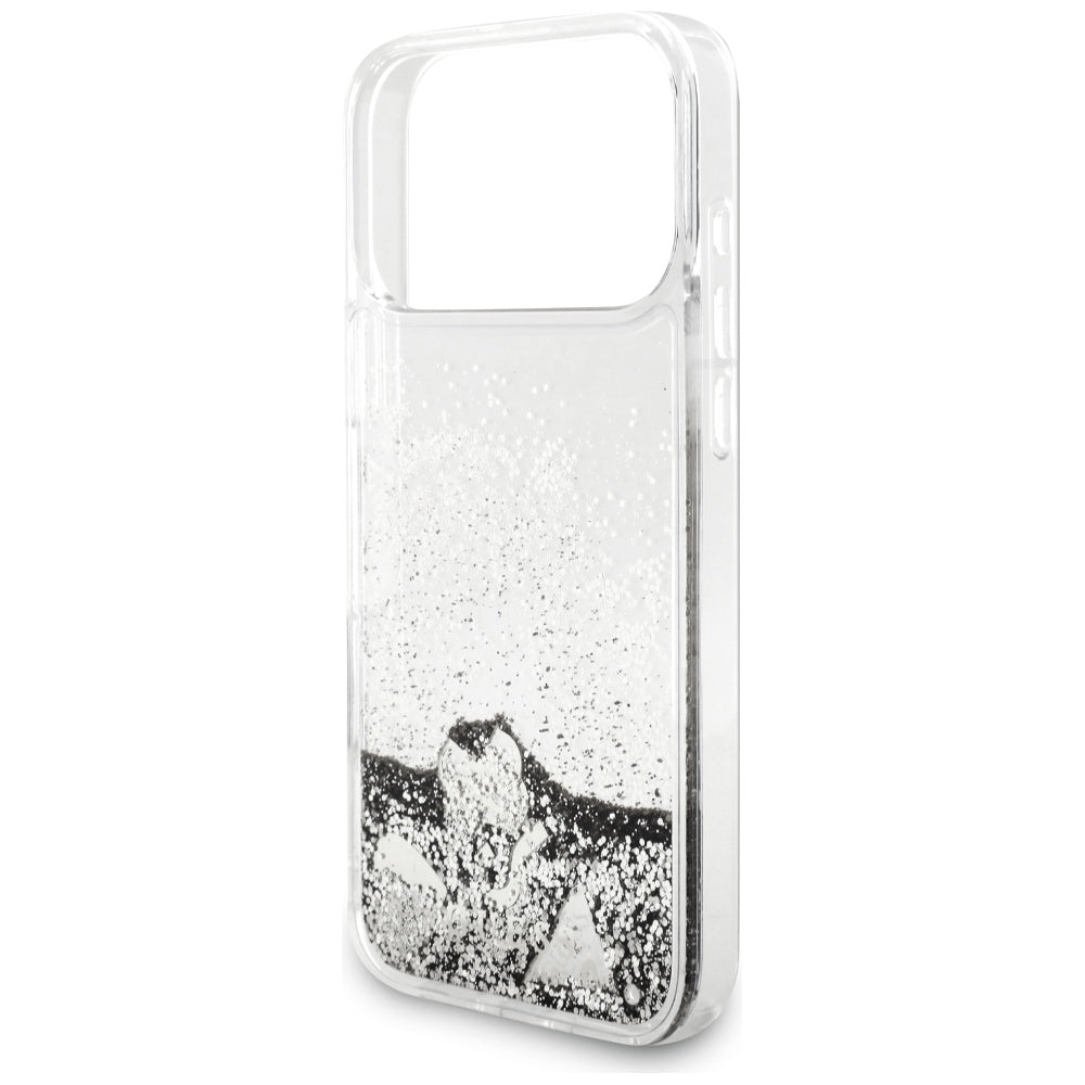 Guess Liq case. Glitter Charms for iPhone 17 Pro - silver_5