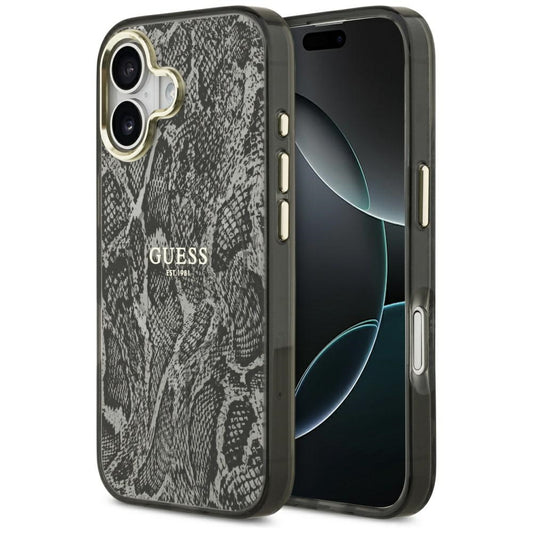 Guess Python Pattern MagSafe Case for iPhone 17 - Black_0
