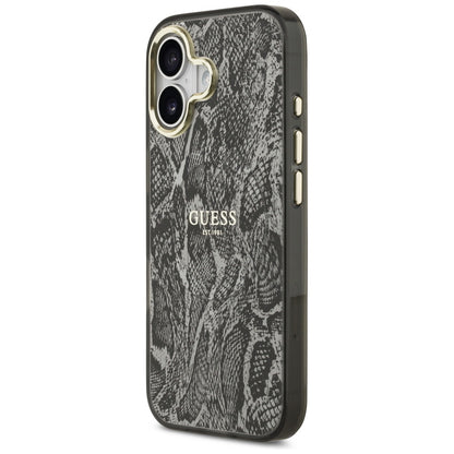 Guess Python Pattern MagSafe Case for iPhone 17 - Black_1