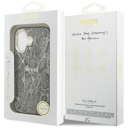Guess Python Pattern MagSafe Case for iPhone 17 - Black_7