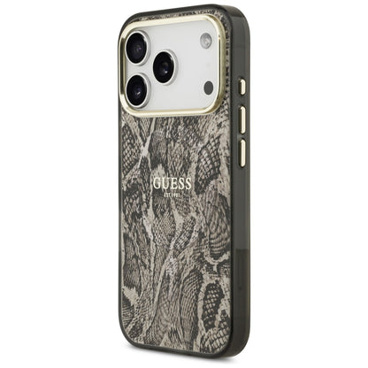 Guess Python Pattern MagSafe Case for iPhone 17 Pro - Brown_1