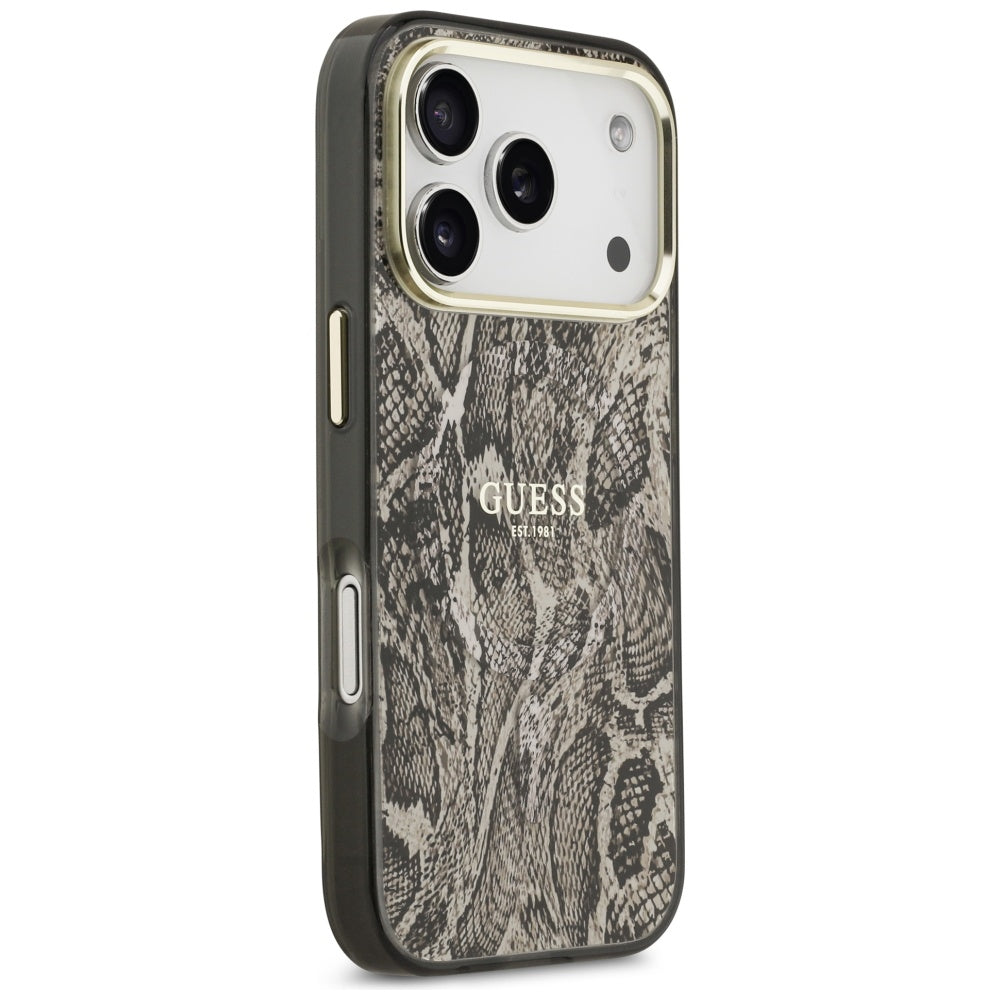 Guess Python Pattern MagSafe Case for iPhone 17 Pro - Brown_3