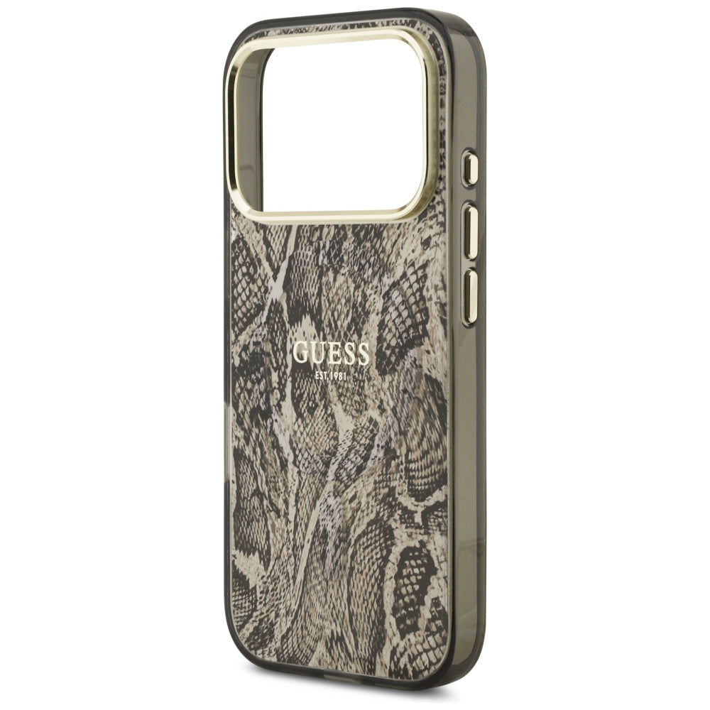 Guess Python Pattern MagSafe Case for iPhone 17 Pro - Brown_5