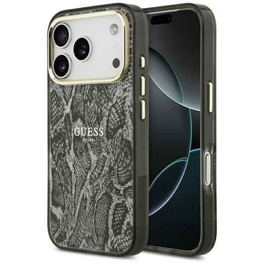 Guess Python Pattern MagSafe Case for iPhone 17 Pro - Black_0