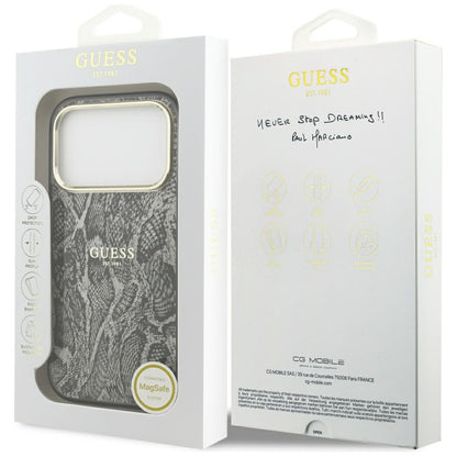 Guess Python Pattern MagSafe Case for iPhone 17 Pro - Black_7