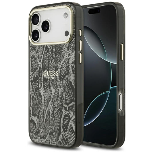 Guess Python Pattern MagSafe Case for iPhone 17 Pro Max - Black_0