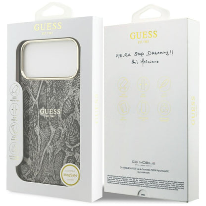 Guess Python Pattern MagSafe Case for iPhone 17 Pro Max - Black_7