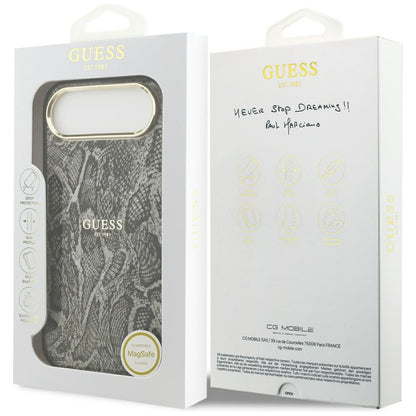 Guess Python Pattern MagSafe Case for iPhone Air - Black_7