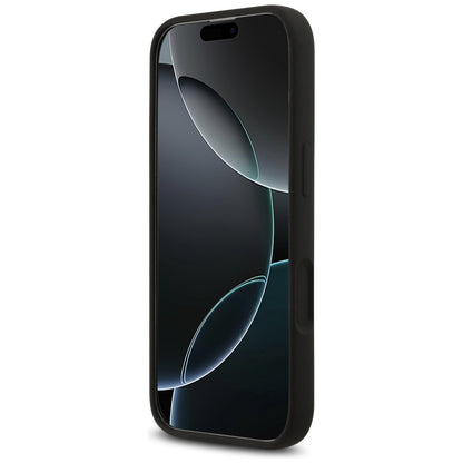 Guess Silicone Big 4G Script Case for iPhone 17 - Black_4