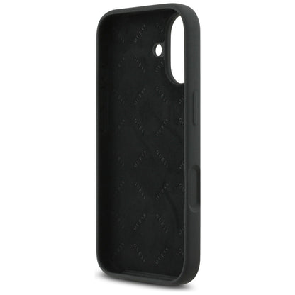 Guess Silicone Big 4G Script Case for iPhone 17 - Black_6