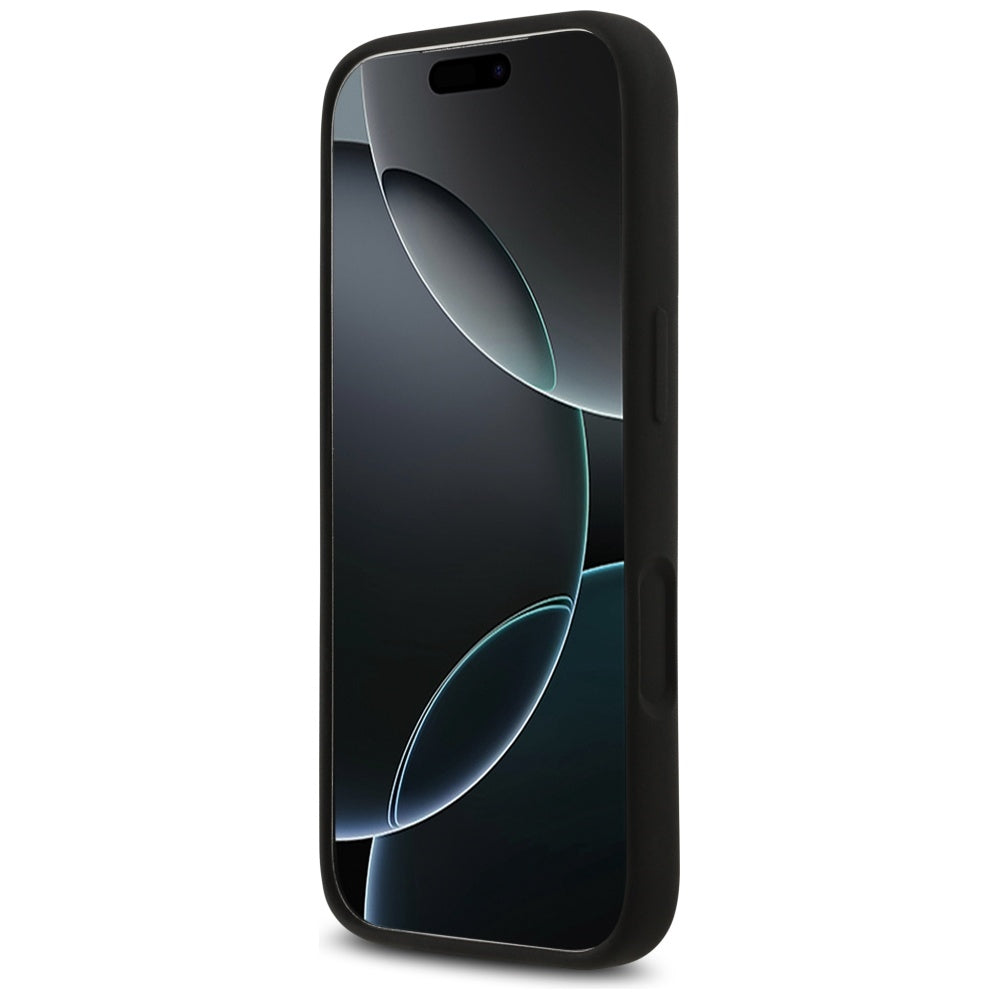 Guess Silicone Big 4G Script Case for iPhone 17 Pro - Black_4
