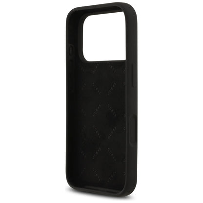 Guess Silicone Big 4G Script Case for iPhone 17 Pro - Black_6
