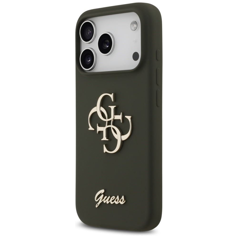 Guess Silicone Big 4G Script Case for iPhone 17 Pro - Green_1