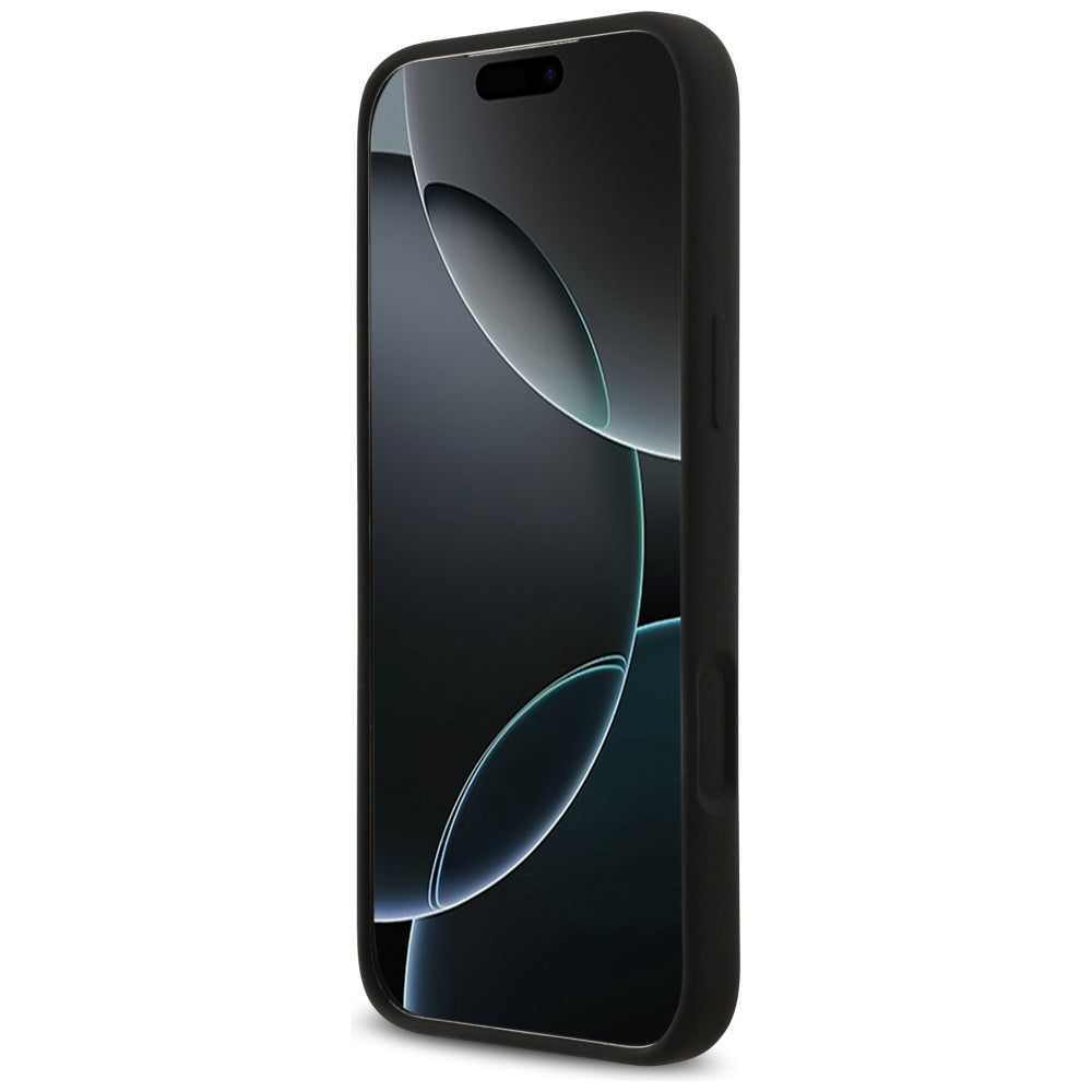 Guess Silicone Big 4G Script Case for iPhone 17 Pro Max - Black_4