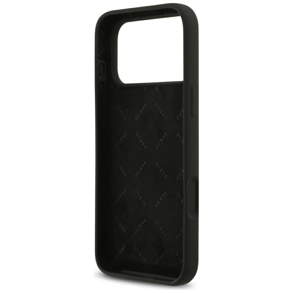 Guess Silicone Big 4G Script Case for iPhone 17 Pro Max - Black_6