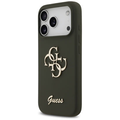Guess Silicone Big 4G Script Case for iPhone 17 Pro Max - Green_1