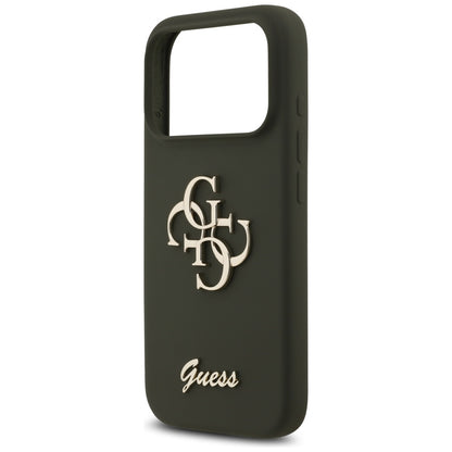 Guess Silicone Big 4G Script Case for iPhone 17 Pro Max - Green_5