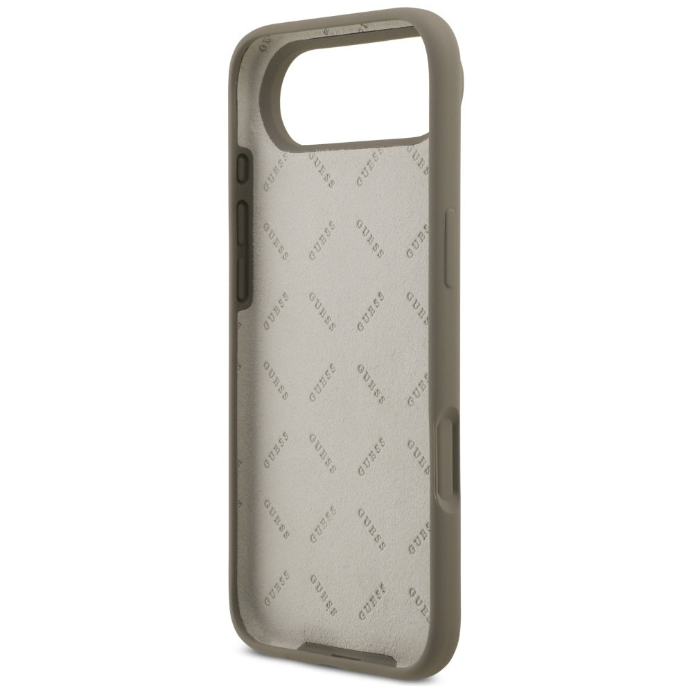 Guess Silicone Big 4G Script Case for iPhone Air - Brown_6