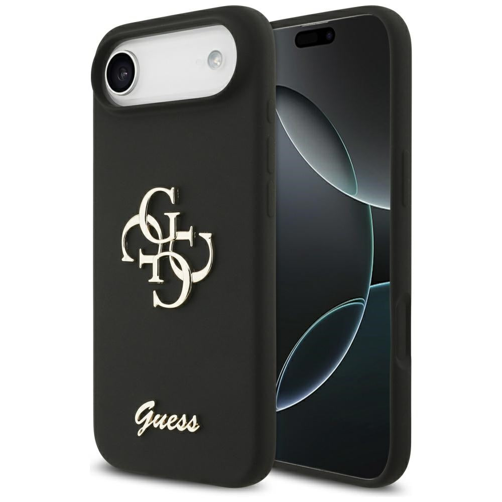 Guess Silicone Big 4G Script case for iPhone Air - black_0