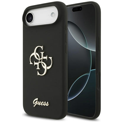 Guess Silicone Big 4G Script case for iPhone Air - black_0