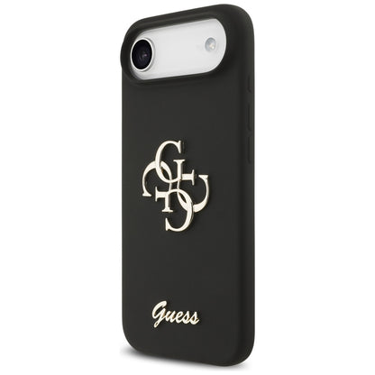 Guess Silicone Big 4G Script case for iPhone Air - black_1
