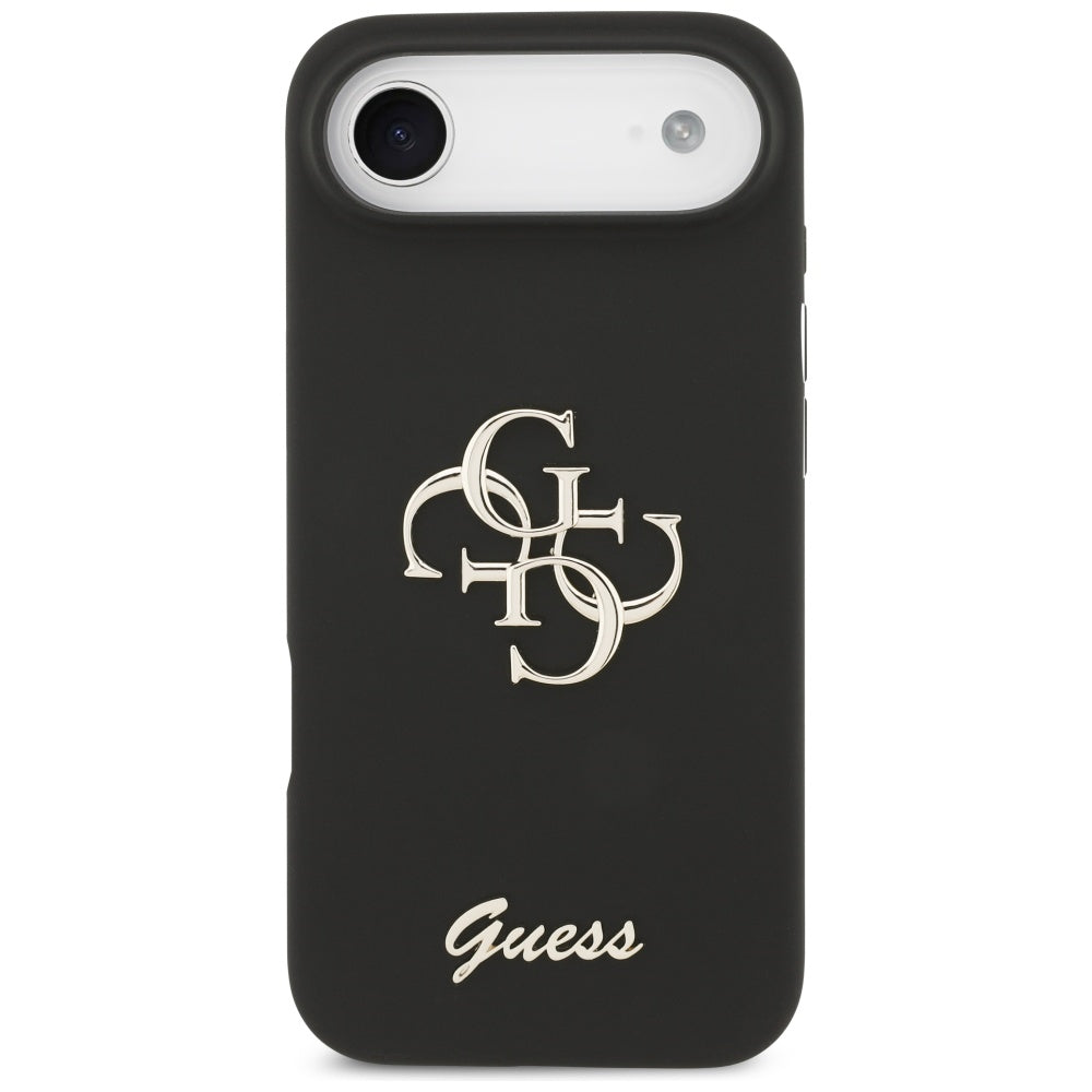 Guess Silicone Big 4G Script case for iPhone Air - black_2