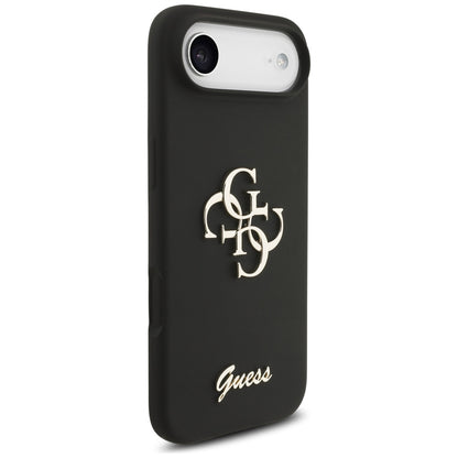 Guess Silicone Big 4G Script case for iPhone Air - black_3