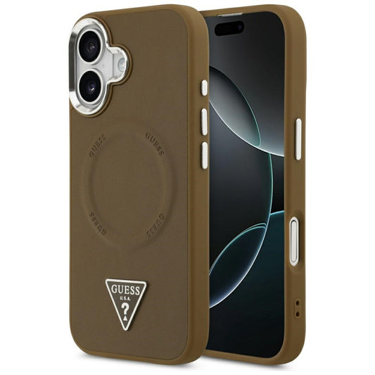 Guess Triangle Logo MagSafe case for iPhone 17 - brown_0