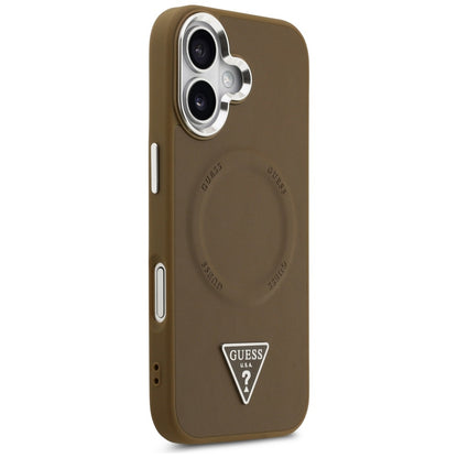 Guess Triangle Logo MagSafe case for iPhone 17 - brown_3