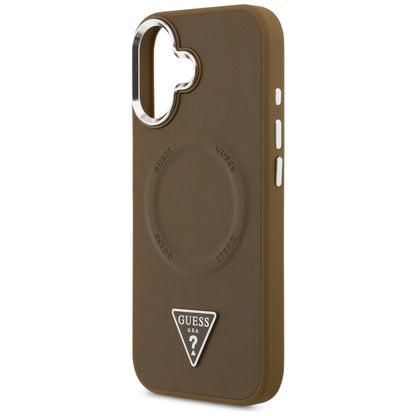 Guess Triangle Logo MagSafe case for iPhone 17 - brown_5