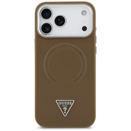 Guess Triangle Logo MagSafe case for iPhone 17 Pro - brown_2