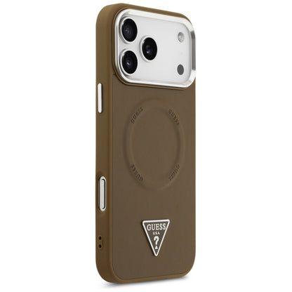 Guess Triangle Logo MagSafe case for iPhone 17 Pro - brown_3