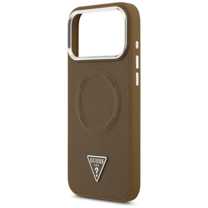 Guess Triangle Logo MagSafe case for iPhone 17 Pro - brown_5