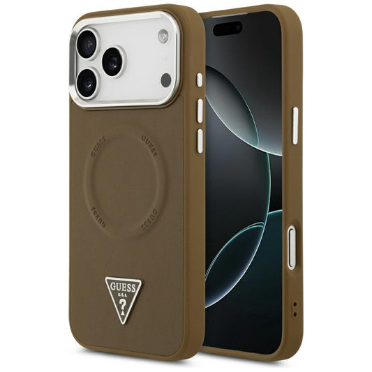 Guess Triangle Logo MagSafe case for iPhone 17 Pro Max - brown_0