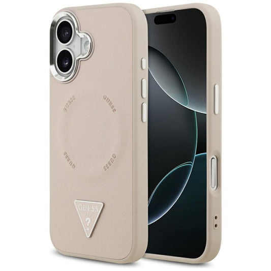 Guess Triangle Logo MagSafe case for iPhone 17 - pink_0