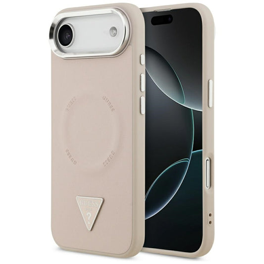 Guess Triangle Logo MagSafe Case for iPhone Air - Pink_0